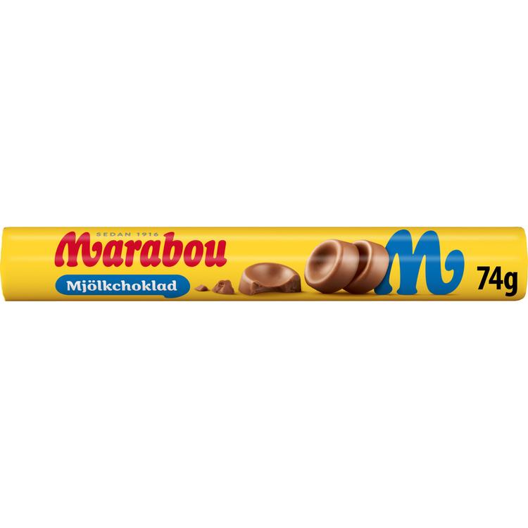 Marabou Maitosuklaa nappirulla 74g