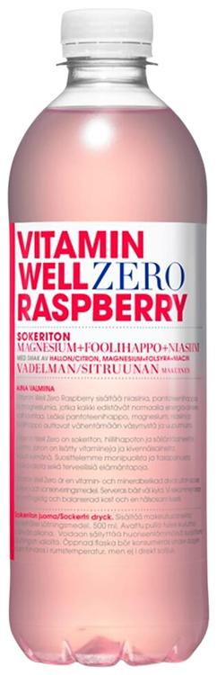 Vitamin Well Zero Raspberry hyvinvointijuoma 500ml